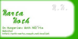 marta woth business card